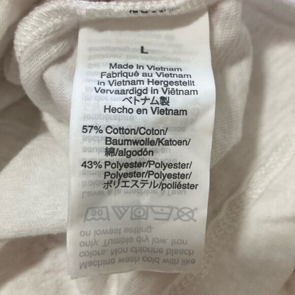 J. Crew White Open Back/Butterfly/Knotted Long Sleeve T Shirt Size L Style AG736 - Picture 8 of 9